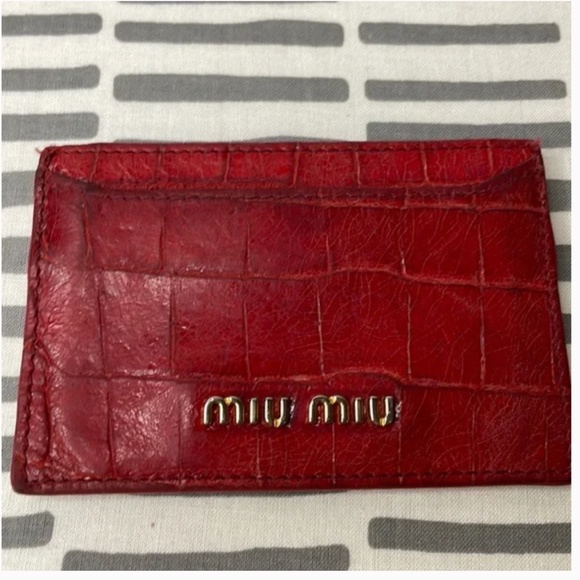 Miu Miu Accessories - AUTHENTIC MIU MIU ST. COCCO LUX CARDHOLDER